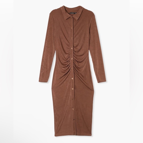 Boohoo rushed midi dress - Picture 3 of 3